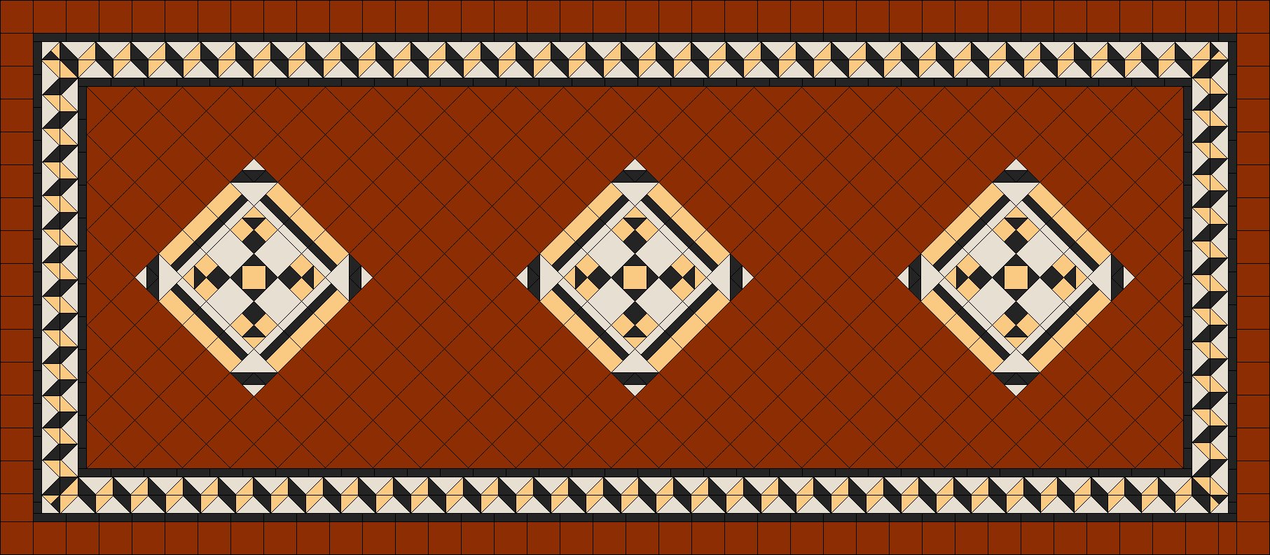Art Deco Tessellated Panels