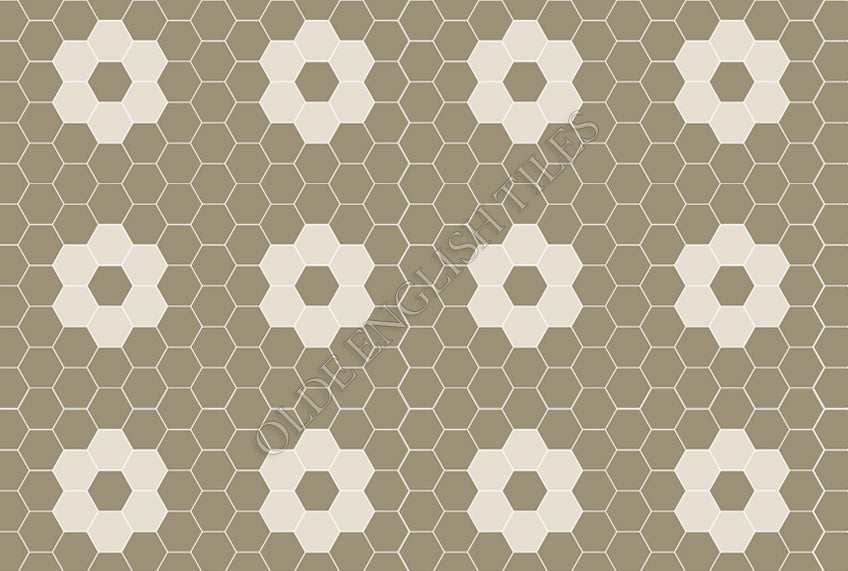 Mosaic Tiles -  Algonquin 50 Light Grey with White Pattern