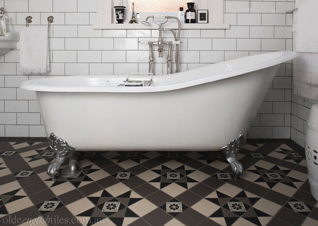 Bathroom Heritage Tessellated Tiles by Olde English Tiles