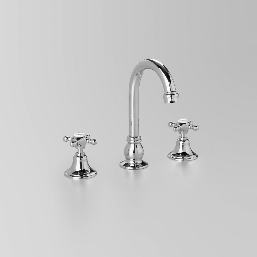Tap Ware, Showers and Accessories -  Classic Edwardian Basin Set swivel 110mm swivel spout