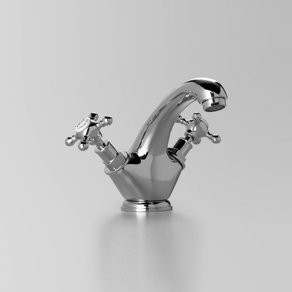 Tap Ware, Showers and Accessories -  Classic Edwardian Basin Twinner 125mm fixed spout