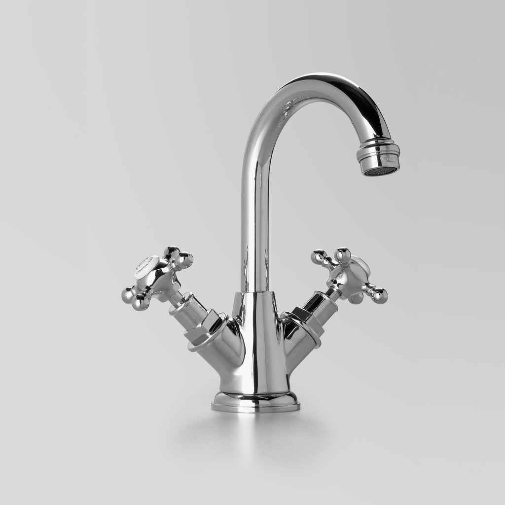 Tap Ware, Showers and Accessories -  Classic Edwardian Basin Twinner swivel 110mm swivel spout