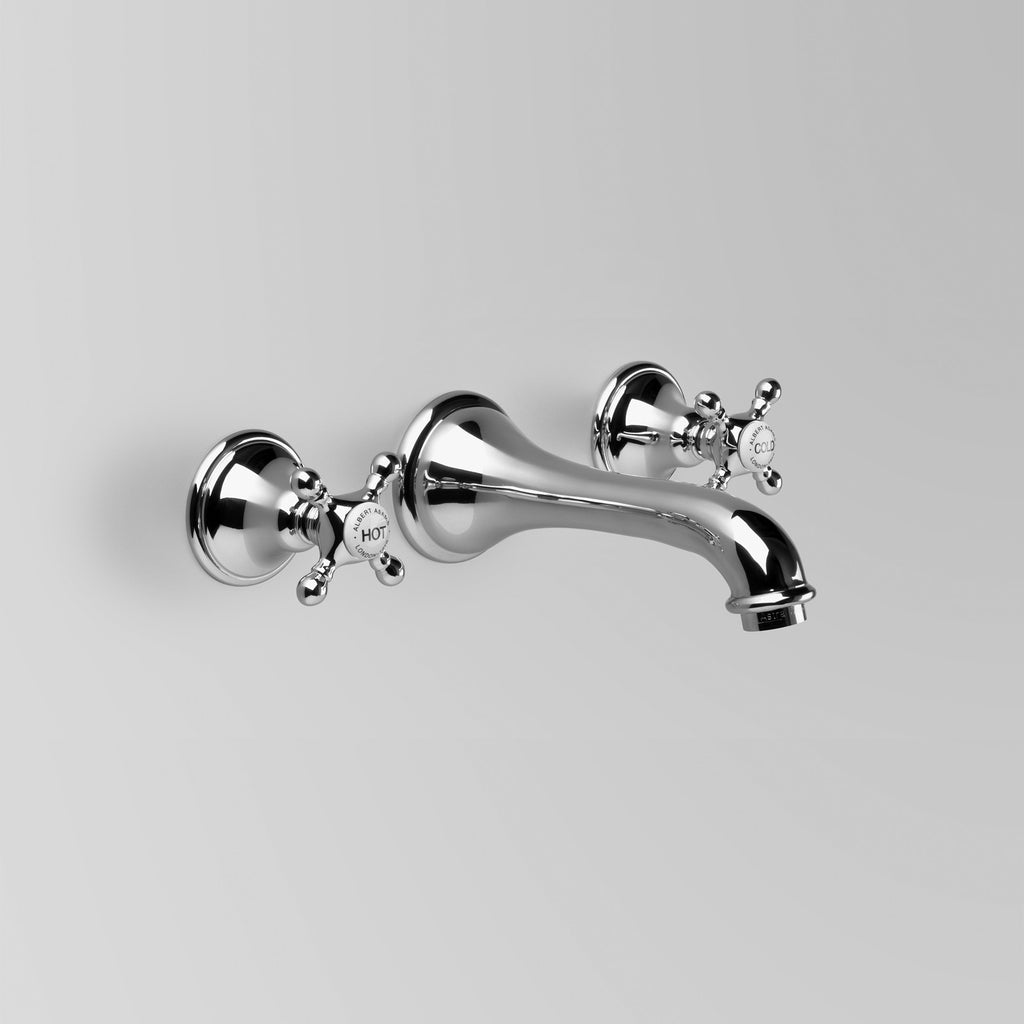 Tap Ware, Showers and Accessories -  Classic Edwardian Wall Set  170mm spout (flow control option)
