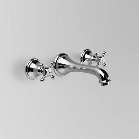 Classic Edwardian Wall Set  170mm spout (flow control option)