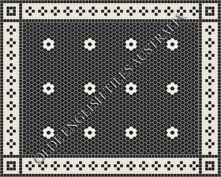  - Algonquin 25 Black with White Pattern