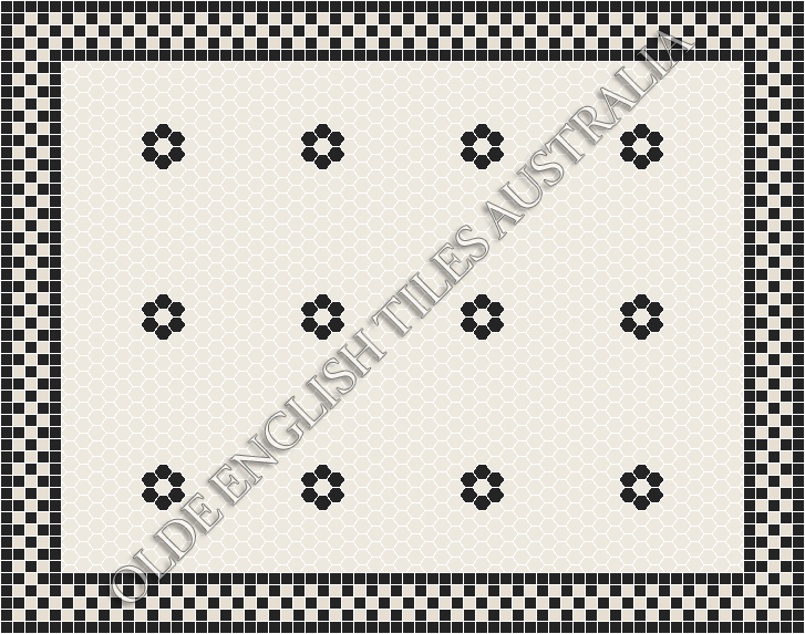 - Algonquin 25 White with Black Pattern