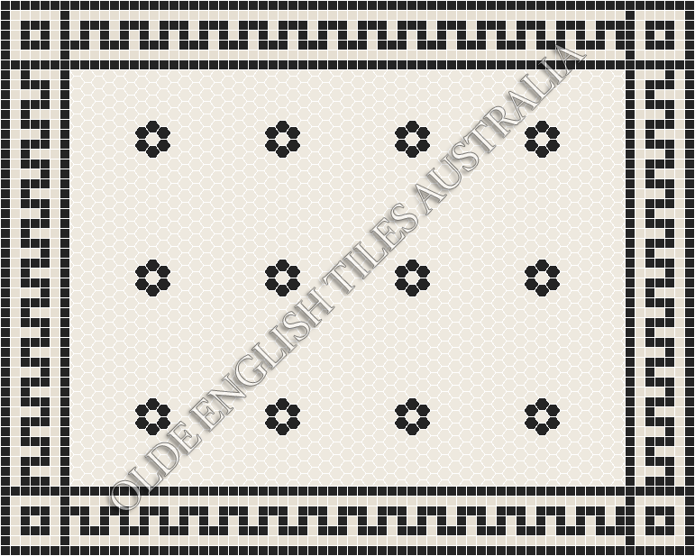 - Algonquin 25 White with Black Pattern