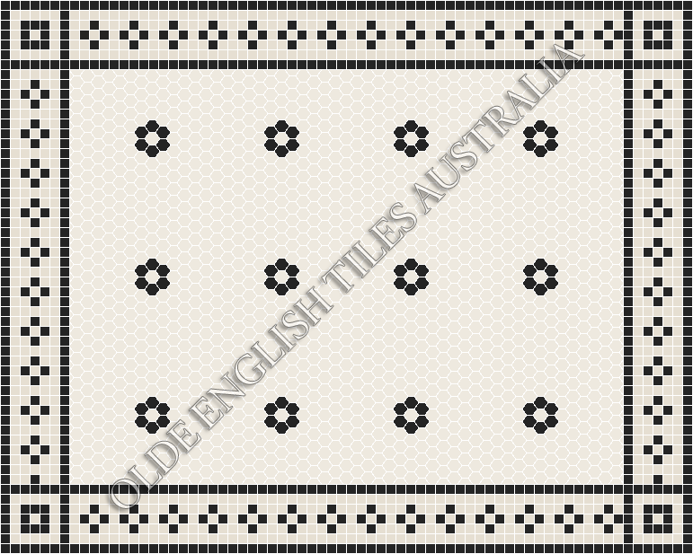 - Algonquin 25 White with Black Pattern