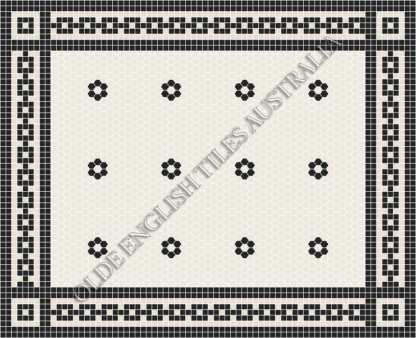 - Algonquin 25 White with Black Pattern