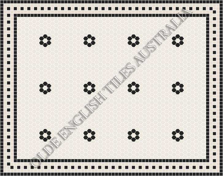 - Algonquin 25 White with Black Pattern