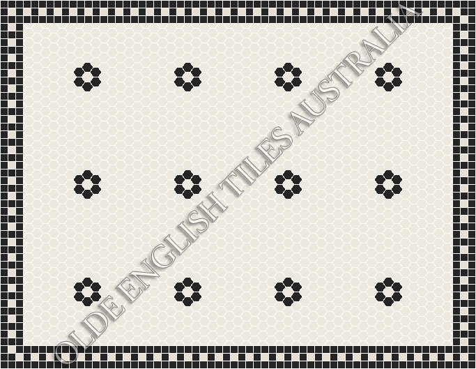 - Algonquin 25 White with Black Pattern