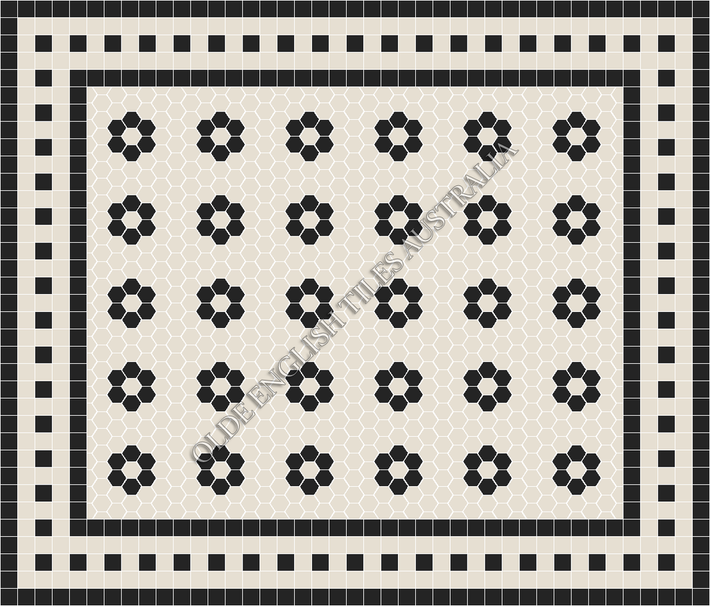 - Algonquin 50 White with Black Pattern