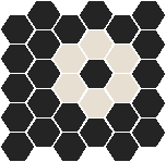 - Algonquin 50 Black with White Pattern