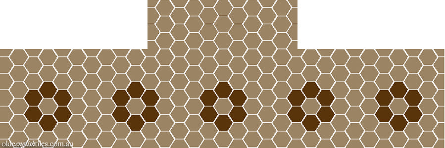 Fireplace and Hearth tiles -  Algonquin 50 - Option 3