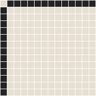 Classic Mosaic Patterns - Brooklyn 20 White with Black Pattern