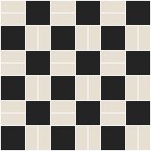 Classic Mosaic Patterns - Cannes 1 50 x 50 and 50 x 23.5 Black with White