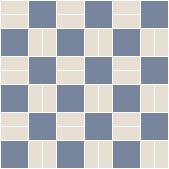 Classic Mosaic Patterns - Cannes 3 50 x 50 and 50 x 23.5 Special Blue with White