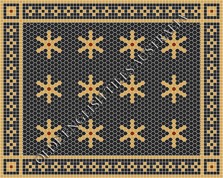 - Central Park 25 Black with Yellow & Special Red Pattern