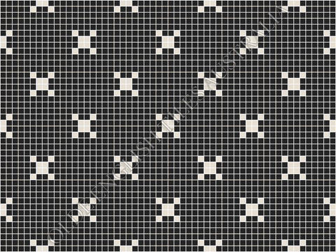 Charleston 20 Black with White Pattern