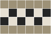  - Checkerboard 50 Light Grey Black and White Border
