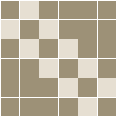 Classic Mosaic Patterns - Chrysler 50 Light Grey with White Pattern