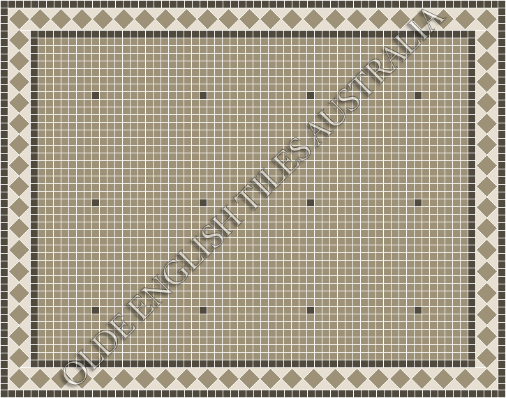 Classic Mosaic Patterns - Confetti 20 Light Grey with Charcoal Pattern
