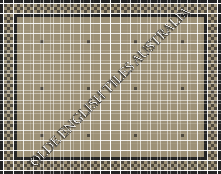 Classic Mosaic Patterns - Confetti 20 Light Grey with Charcoal Pattern