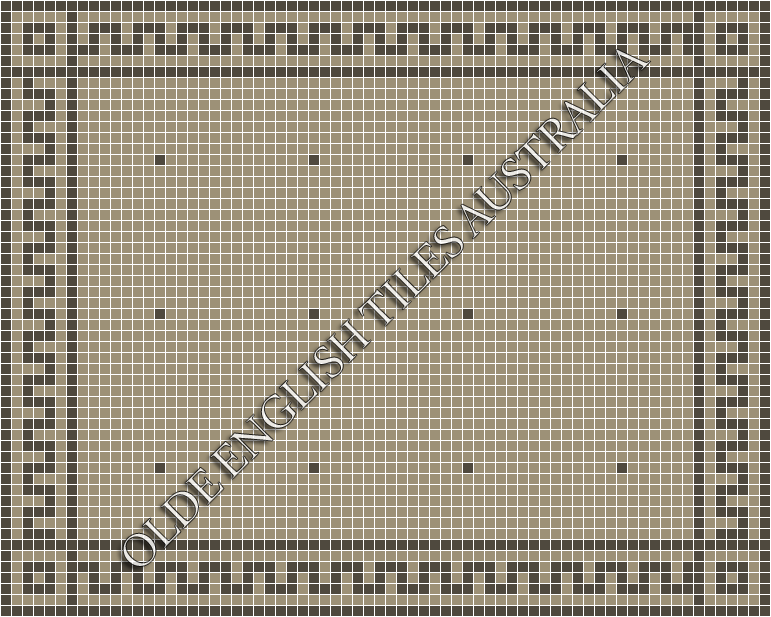 Classic Mosaic Patterns - Confetti 20 Light Grey with Charcoal Pattern