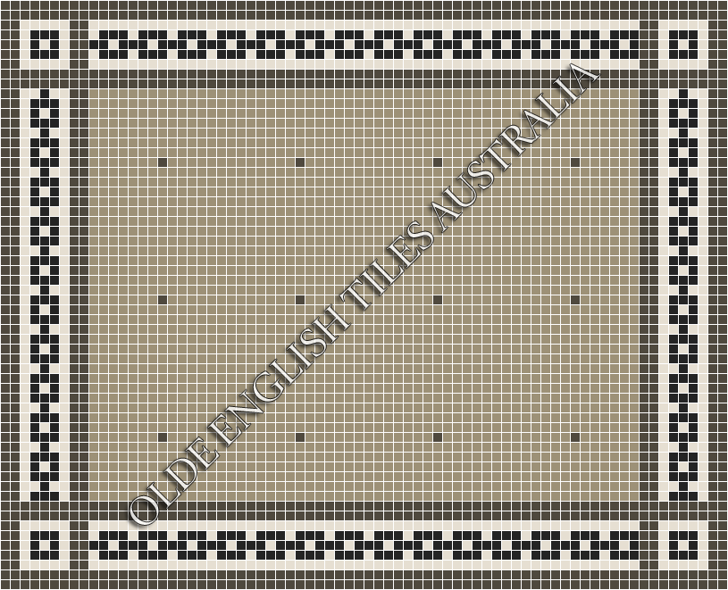 Classic Mosaic Patterns - Confetti 20 Light Grey with Charcoal Pattern