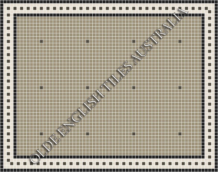 Classic Mosaic Patterns - Confetti 20 Light Grey with Charcoal Pattern