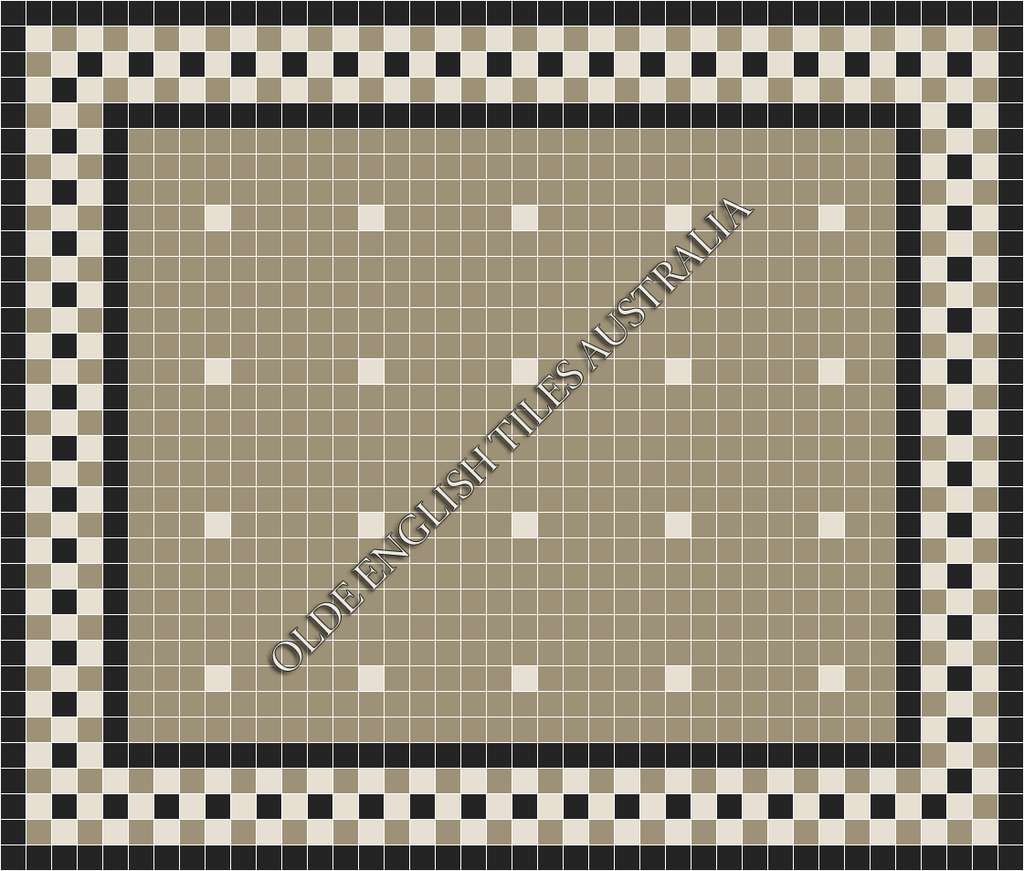 Classic Mosaic Patterns - Confetti 50 Light Grey with White Pattern