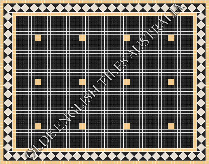  - Cotton Club 20 Black with Oatmeal Pattern