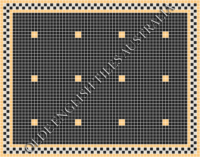  - Cotton Club 20 Black with Oatmeal Pattern
