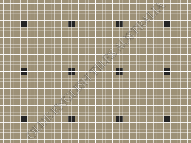 Classic Mosaic Patterns -  Cotton Club 20 Light Grey with Black Pattern