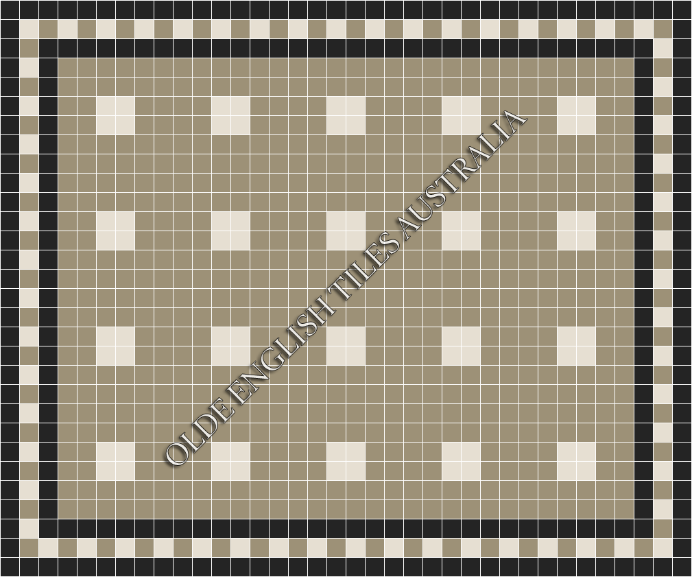 Classic Mosaic Patterns - Cotton Club 50 Light Grey with White Pattern