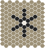 Classic Mosaic Patterns - Central Park 25 Light Grey with Black & White Pattern