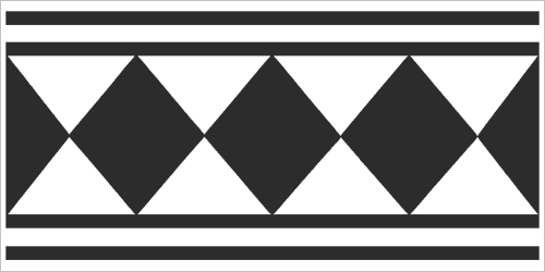 Art Deco Wall & Floor Tiles -  Diamonds