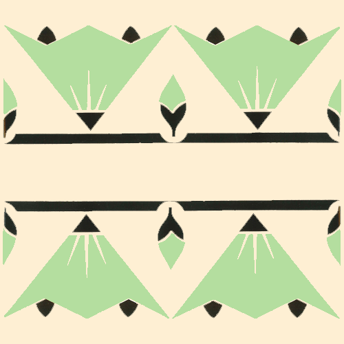 Art Deco Wall & Floor Tiles - Fantail