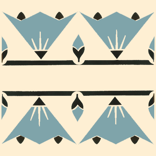 Art Deco Wall & Floor Tiles - Fantail