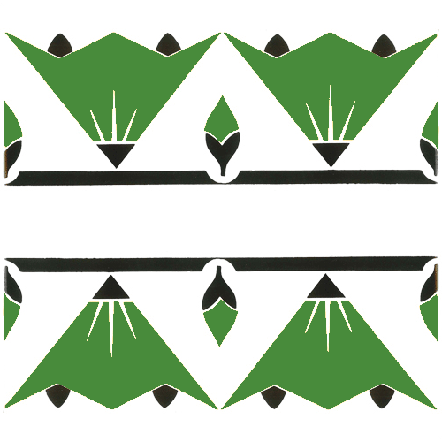 Art Deco Wall & Floor Tiles -  Fantail