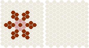 Classic Mosaic Patterns - Fontaine 25 White with Special Red and Pink