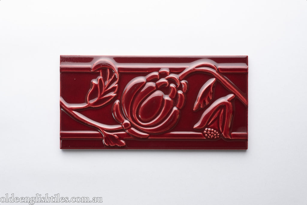  - Waratah Embossed 200 x 100mm