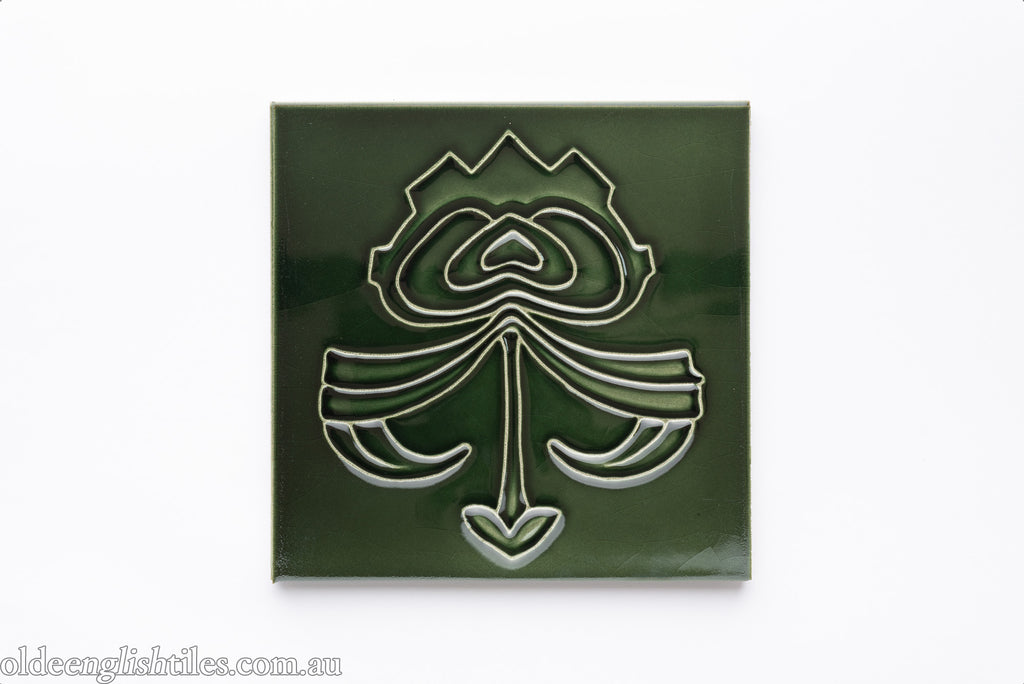 Victorian & Federation Wall Tiles -  Baroque Flower