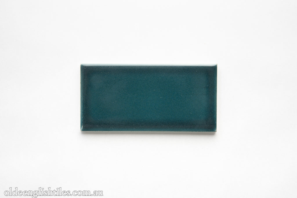 Teal fireplace Tile