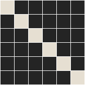  - Manhattan 50 Black with White Pattern
