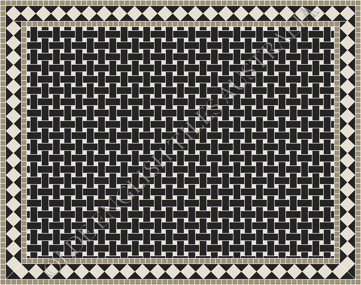 - Monte Carlo 2 50 x 23.5 and 12 x 12 Black with White