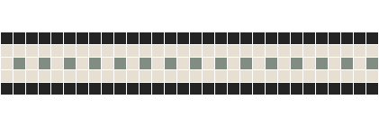 Mosaic Tiles -  Park Avenue 20 Black White & Light Green Border