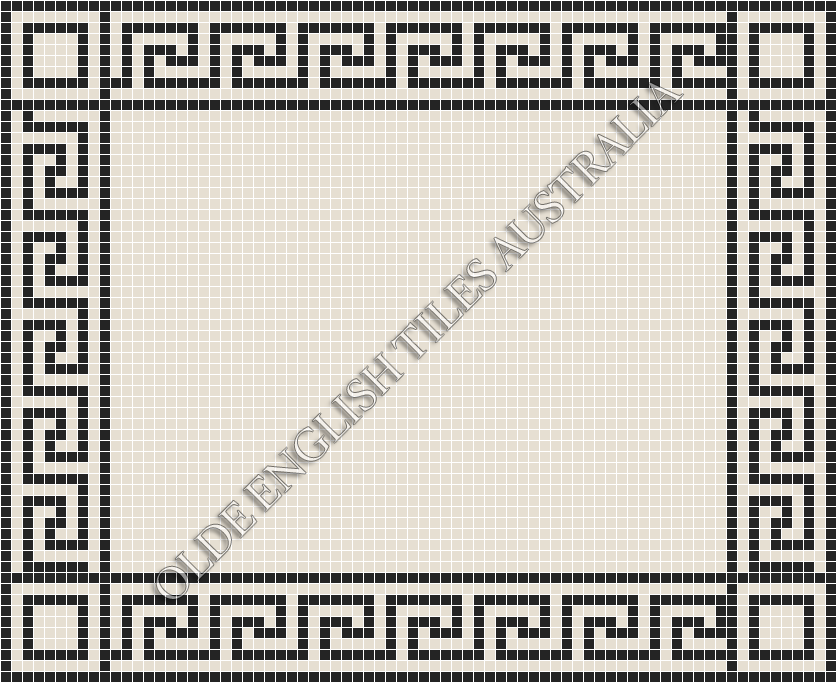  - Plain Square 20 White Mosaics