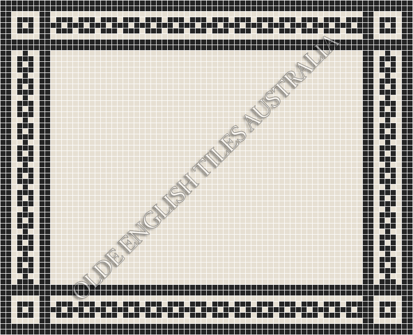  - Plain Square 20 White Mosaics