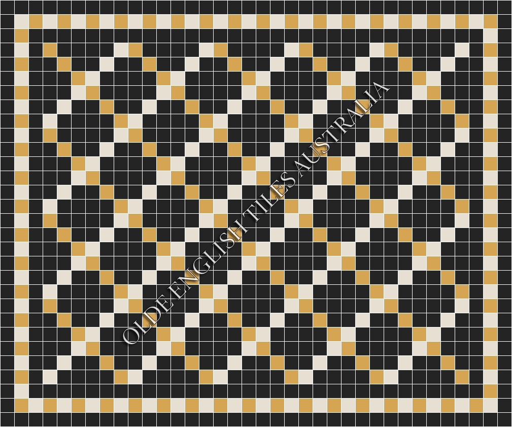  - Ritz 50 Multi Black with White and Yellow Pattern